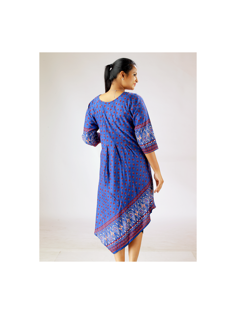 Maternity Kurta Printed (Kriti Blue)