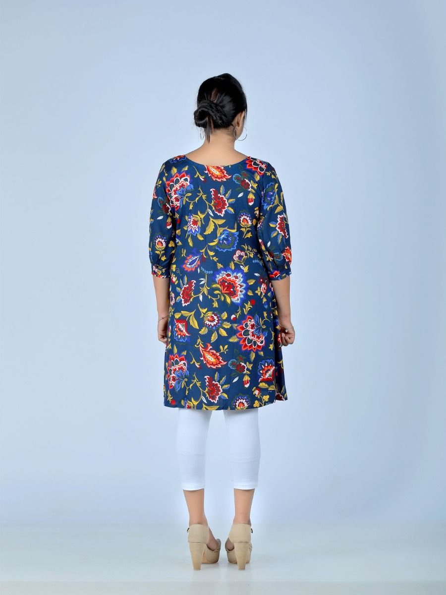 Maternity Top (Nehal Blue)