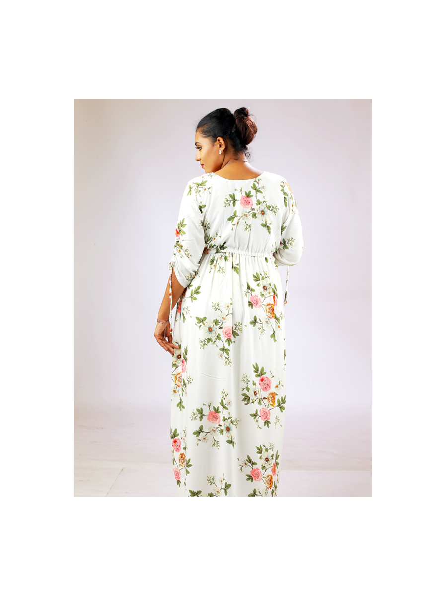 Maternity Maxi Floral Printed Dress (Jez Floral)
