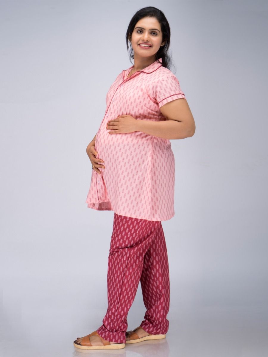  Maternity & Nursing Pyjama suits Zuri Pink