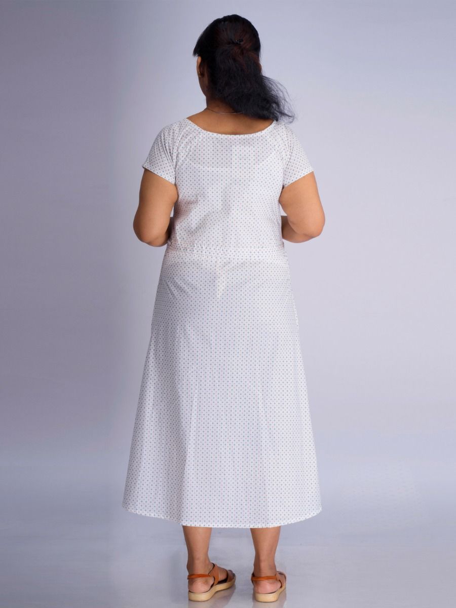 Maternity Midi Dress Kyra White