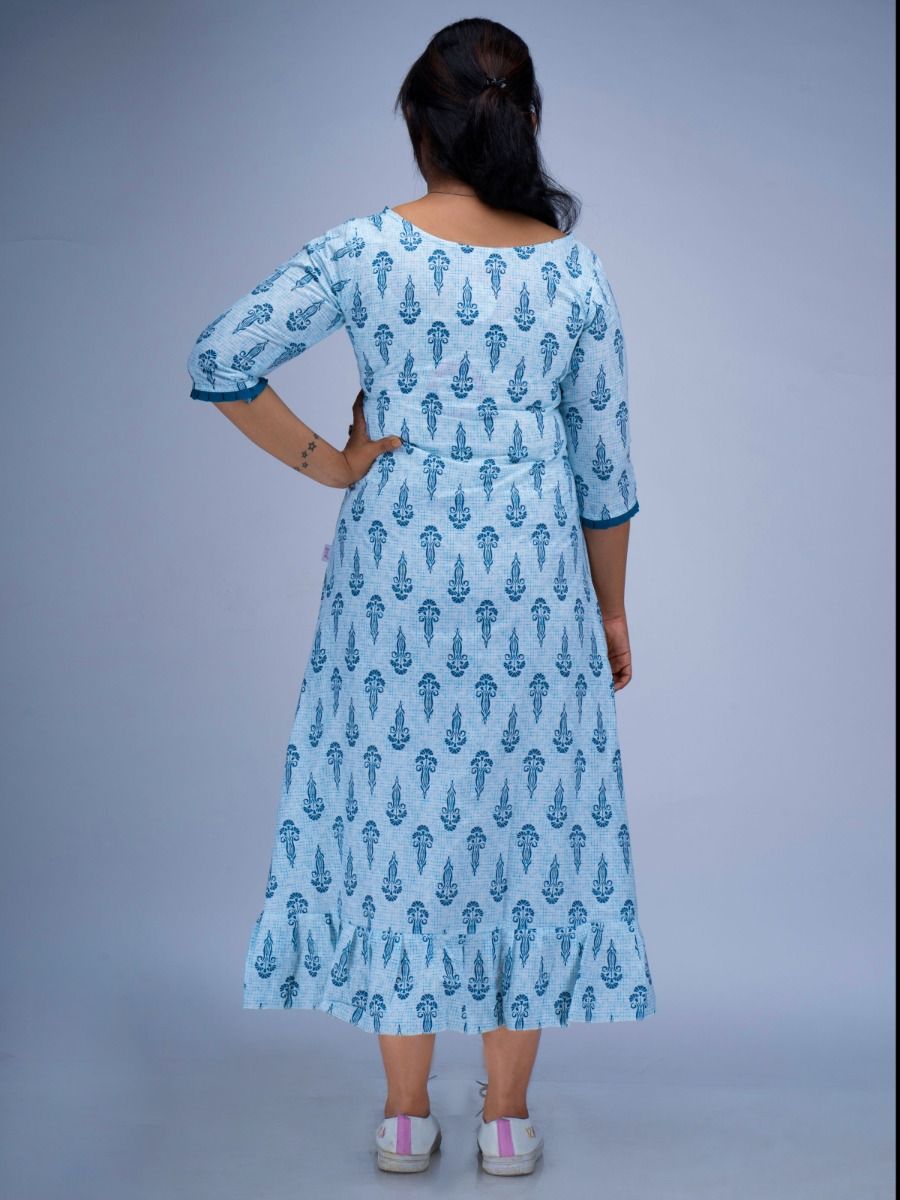 Nursing Nightie Short Ela Blue