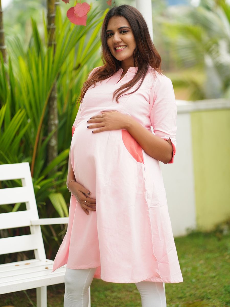 Maternity Cotton Top (pink)