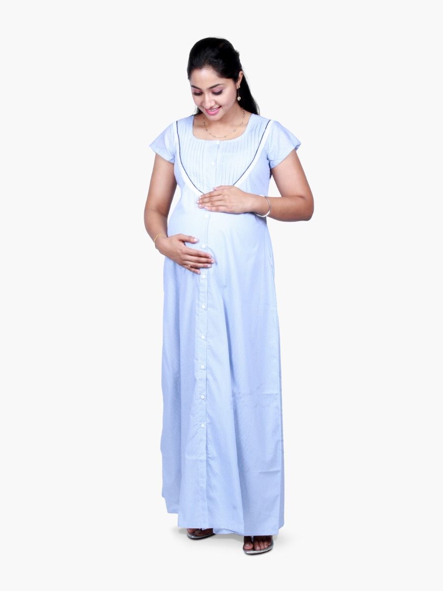 Maternity Nightie with FREE MASK ALAMEA WHITE