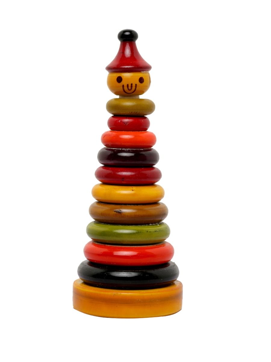 Wooden Toy Stacking Rings - 3 Towers - My Wooden Toys