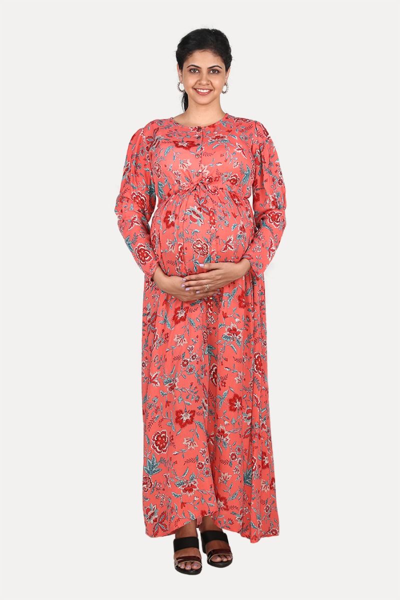Buy Coucou Maternity Woven Mid Length Loungewear Dress - Vibrant Yellow at  Rs.959 online | Nightwear online
