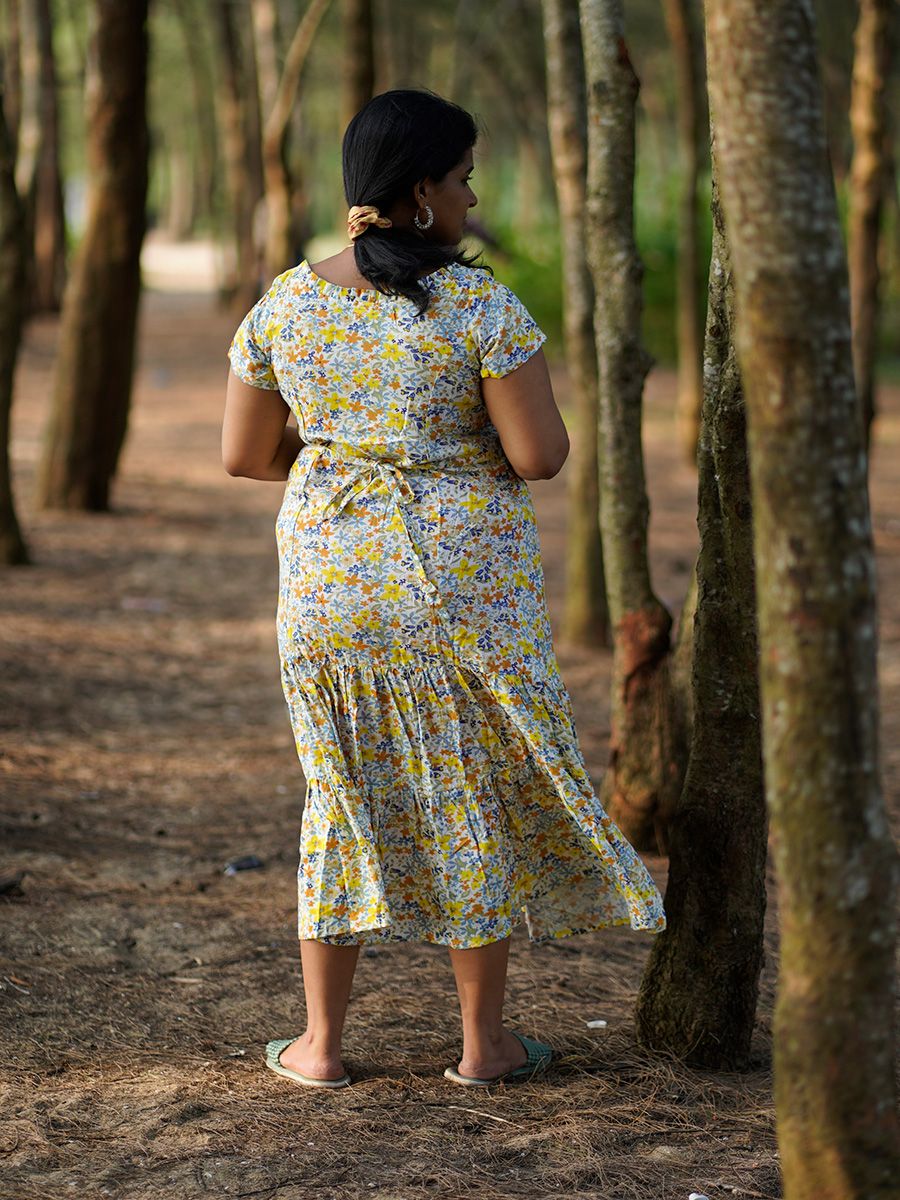 Maternity Short Night Gown- Joelle White