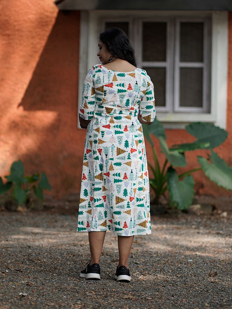 Maternity Short Dress- Piya Offwhite