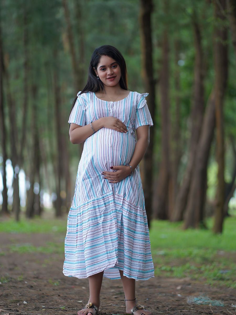 Ziva Maternity Wear Women Nighty - Buy Multicolor Ziva Maternity Wear Women  Nighty Online at Best Prices in India | Flipkart.com