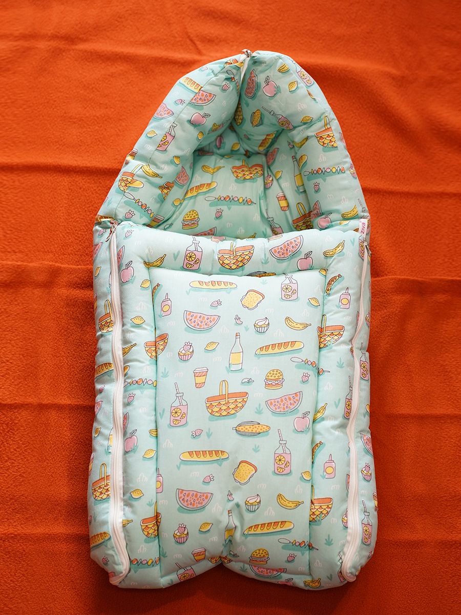 Newborn Baby Bed Green