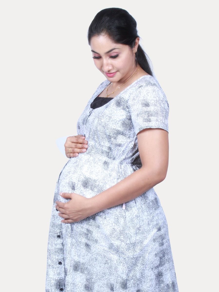 Maternity & operation full gown with FREE MASK (NADINE)