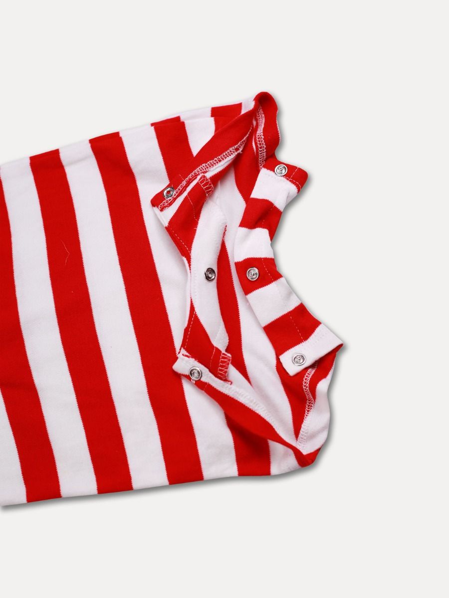 Boy Clothing (BABY JUMPSUIT RED STRIP)