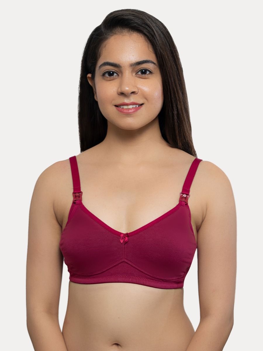 Feeding Bra (Ziva Double Layer Moulded (Knit Beet Red)