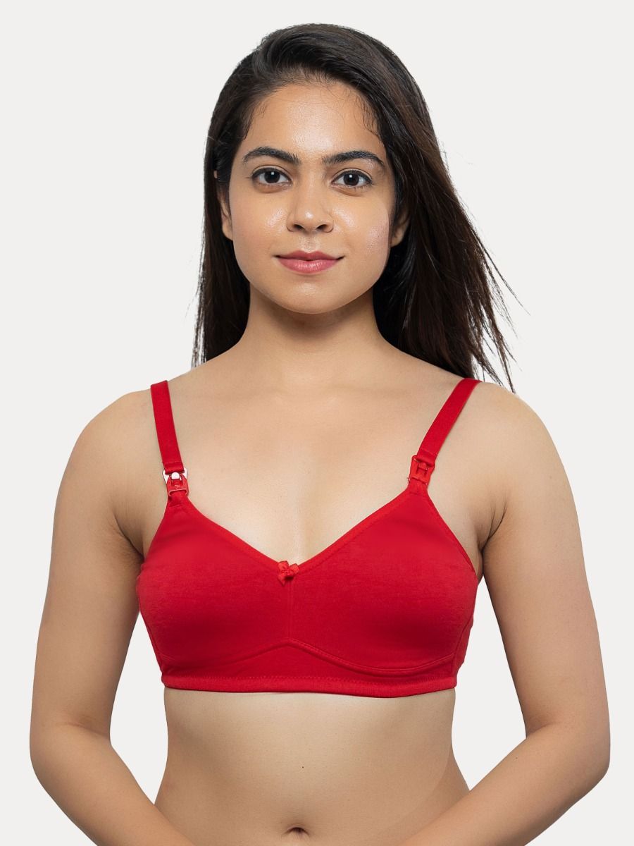 Feeding Bra (Ziva Double Layer Moulded (Knit Red)