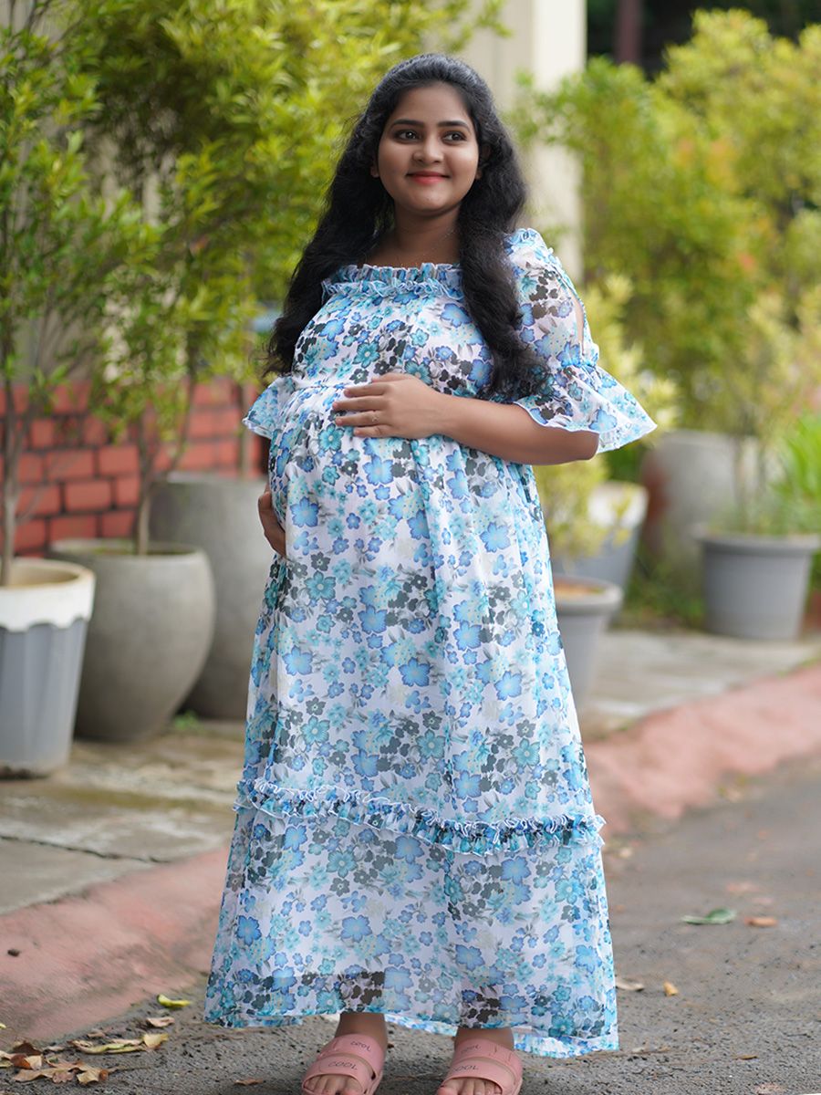 Maternity Photo Gown (Blue)