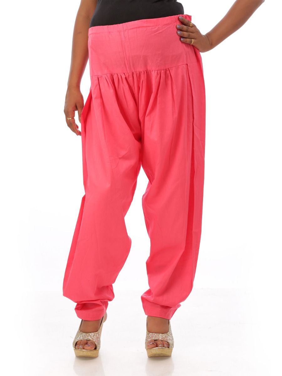 Buy Dark Pink Solid Salwar Pants Online  Shop for W