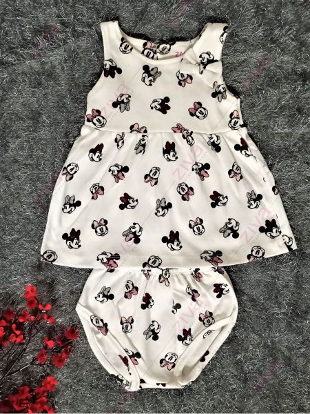 Disney Mickey Mouse Girl Dress New Children Clothing Summer New Cotton  Beach Minnie Cowboy Stitching Cartoon Pattern Girl Dress - T-shirts -  AliExpress