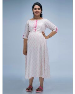Maternity Midi Dress Geet Pink