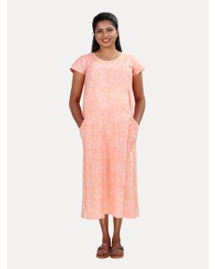  Nursing Nightie Short (Bani Peach)