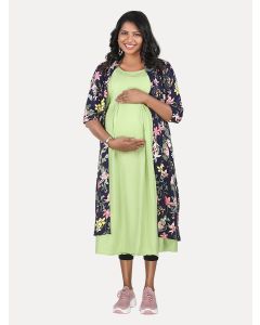 Maternity Midi Dress with Free Mask (Rachi Green)