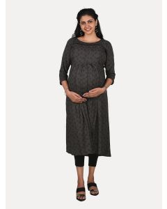 Maternity Midi Dress with Free Mask (Ani Ash)