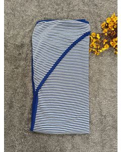 Baby Hood Towel- Blue Lines
