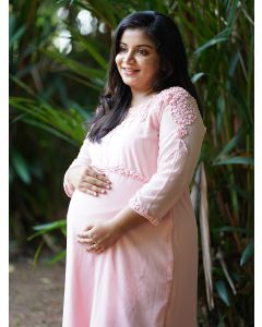 Maternity Party Gown- Peach