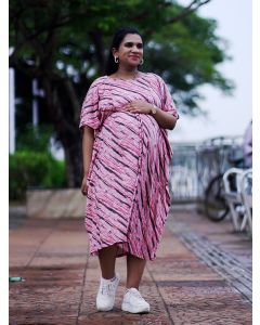 Maternity Short Knitted Kaftan Dress