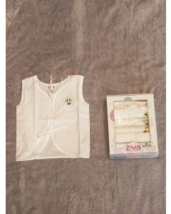 Baby Cotton Embroidered Jabla 6 Pcs