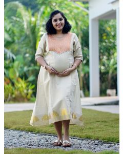 Maternity Short Dress - Onam Hazel Orange