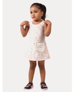 Girl Clothing (Swan Print Baby Dress)