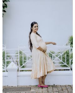 Maternity  Short Dress- Ari  Yellow