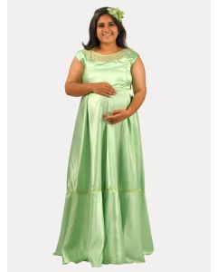 Maternity Party Wear Gowns (Baby Shower Green)