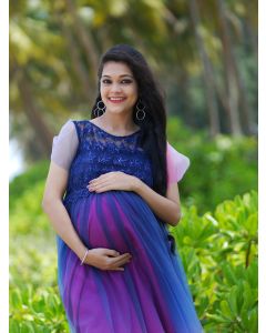 Maternity Baby Shower- Blue magenta