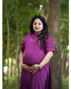 Maternity Photo Gown- Purple