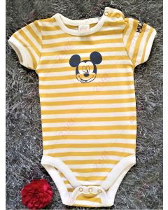 Yellow Stripe Romper