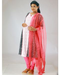 Nursing Salwar Suit Black & Pink (Richa)