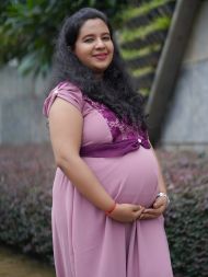 Maternity Photoshoot Gown- floral