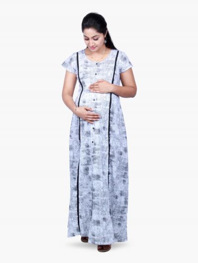 Soft Cotton Maternity Nursing Nightdress Mira Lia 20017148, Maternity &  More, Maternity Wear